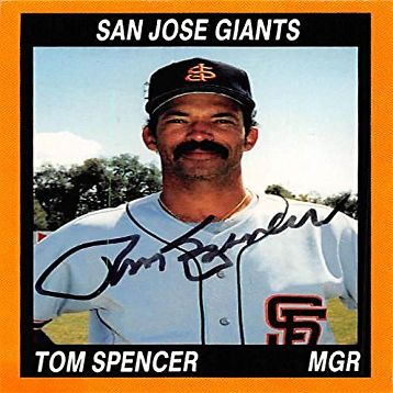 Autograph Warehouse 344556 Tom Spencer Autographed Baseball Card - Minor League44; San Jose Giants 1990 Cal League No. 53