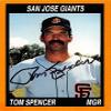 Autograph Warehouse 344556 Tom Spencer Autographed Baseball Card - Minor League44; San Jose Giants 1990 Cal League No. 53 view 1