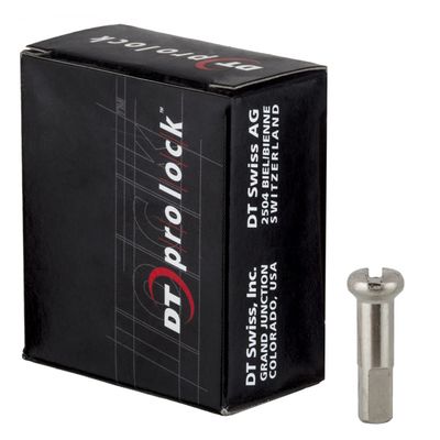 DT Swiss Prolock Brass Nipples Silver (Box of 100) 2 x 16 mm