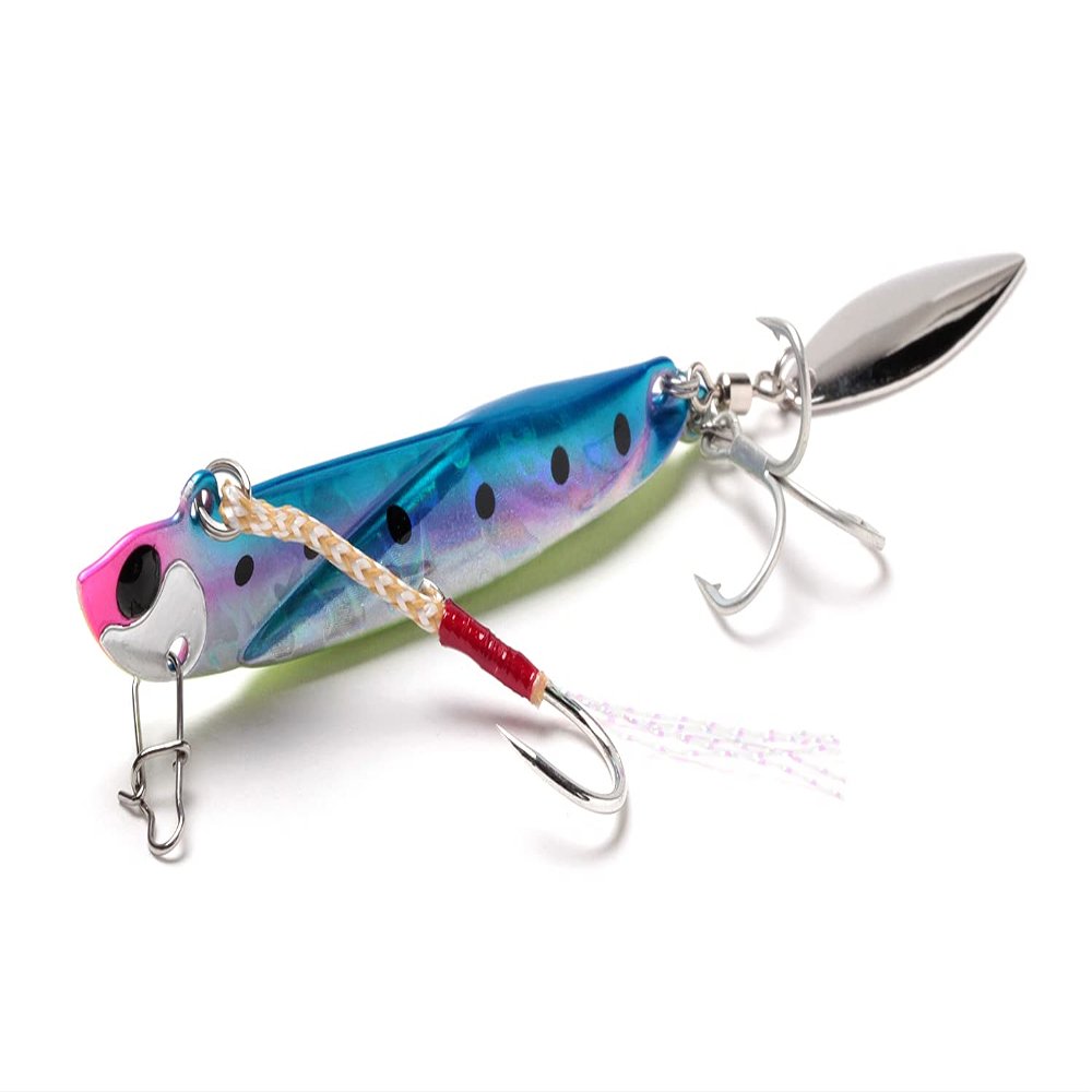 Jackson Metal Jig, Flying Over Daniel, Blade, 3.3 inches (83 mm), 1.4 oz (40 g), MBP Magic Blue Pin