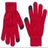 Sportoli Mens Knit Cold Weather Accessory Set Warm Pull On Hat Scarf and Gloves (Red Chevron),Men / One Size view 4