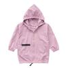 FTSUCQ Girls Zip Hooded Ourterwear Overcoat Windbreaker,Purple 140 view 1