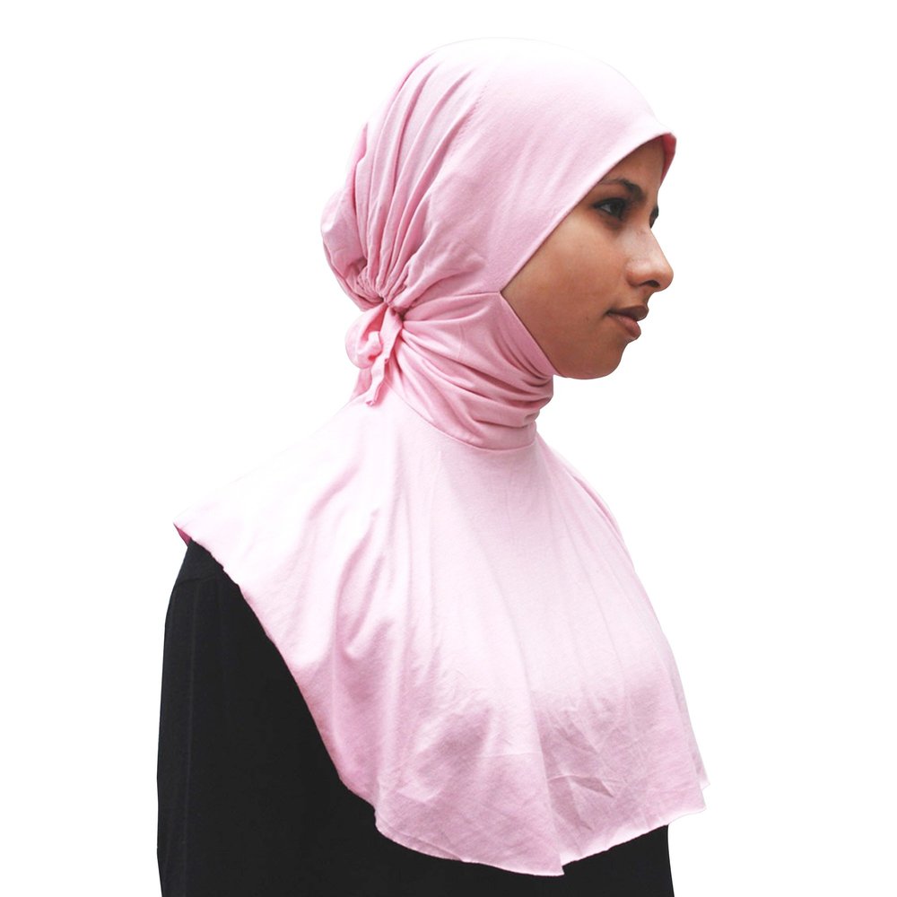 Unique Ninja Under-scarf Tie Behind Neck Tight Style Moroccan Inner Scarves Muslimah Hijab Kimar Fashion (Hot Pink)