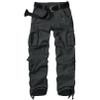 Men's BDU Casual Military Pants, Tactical Wild Army Combat ACU Rip Stop Camo Cargo Work Pants Trousers with 8 Pockets #7533 Black Grey 34 view 1