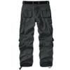 Men's BDU Casual Military Pants, Tactical Wild Army Combat ACU Rip Stop Camo Cargo Work Pants Trousers with 8 Pockets #7533 Black Grey 34 view 3