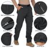 Men's BDU Casual Military Pants, Tactical Wild Army Combat ACU Rip Stop Camo Cargo Work Pants Trousers with 8 Pockets #7533 Black Grey 34 view 4