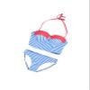 Letuwj Womens Swimwear Swim Bra et Thong Two Pieces Blue White Large view 2