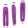 Men Super Soft Harem Pants Modal Yoga Pants Elastic Pilates Pants Sport Pants (Size XXXL, Purple) view 3