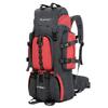 UNISTRENGH 55L Backpack Internal Frame Hiking Backpacking Lightweight Travel Packs with Waterproof Rain Cover (Red) view 1