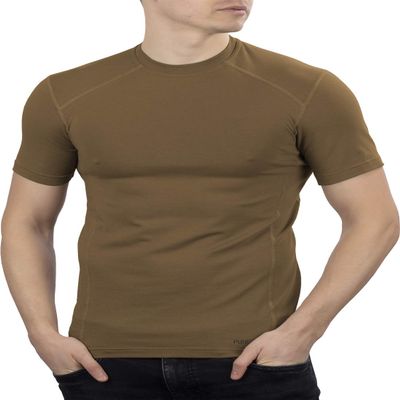 281Z Military Stretch Cotton Underwear T-Shirt for Tactical Hiking and Outdoor (Coyote Brown, 2X-Large)