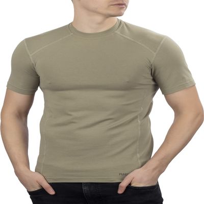 281Z Military Stretch Cotton Underwear T-Shirt for Tactical Hiking and Outdoor (Tan, 3X-Large)