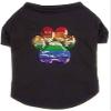 Casual Canine Puppy Pride Sequin Tees Rainbow Pawprint Equality Dog Shirts Sun Protection UPF (XSmall) view 1