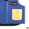 HILASON Blue/Gold Kids Junior Youth Bull Riding Leather Vest, XL (36.0 inches) view 2