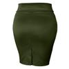 NE PEOPLE Women's Midi Skirt Stretch Knit Bodycon Slim Fit Office Elastic Waist Pencil Solid Skirt Made in USA NEWSK10 Oilve M view 2