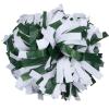 ICObuty Plastic Cheerleading Pom pom 6 inch 1 Pair(Green-White) view 1