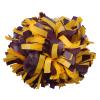 ICObuty Plastic Cheerleading Pom pom 6 inch 1 Pair(Maroon-Yellow) view 1