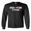 Long Sleeve Adult T-Shirt Houston Strong Map 2017 Survivor DT (Large, Black) view 1