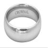 CROWNAL 1mm 2mm 3mm 4mm 5mm 6mm 7mm 8mm Tungsten White/Yellow Gold/Rose Gold Plated Wedding Band Ring Men Women Plain Dome Polished Comfort Fit Size 3 to 17(White 8mm,11.5) view 2