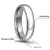 CROWNAL 1mm 2mm 3mm 4mm 5mm 6mm 7mm 8mm Tungsten White/Yellow Gold/Rose Gold Plated Wedding Band Ring Men Women Plain Dome Polished Comfort Fit Size 3 to 17(White 8mm,11.5) view 3