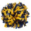 ICObuty Plastic Cheerleading Pom pom 6 inch 1 Pair(Navy Blue-Yellow) view 1