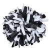 ICObuty Plastic Cheerleading Pom pom 6 inch 1 Pair(Black-White) view 1