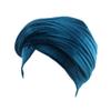 Qhome Luxury Pleated Velvet Turban Hijab Head Wrap Extra Long Tube Indian Headwrap Scarf Tie view 1