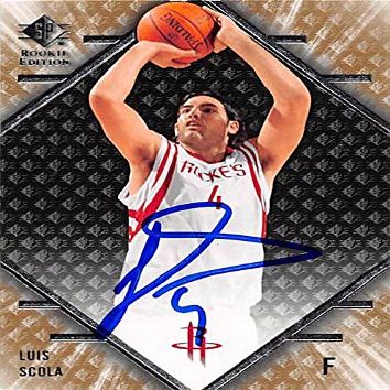 Autograph Warehouse 344447 Luis Scola Autographed Basketball Card - Houston Rockets 2008 Upper Deck No. 91 Rookie