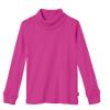 Made in USA Boys and Girls Solid Color Turtleneck Shirt Base Layer for Sensory Friendly for Sensitive Skin SPD - School Base Layer Fall Winter, Hot Pink, 619 view 1