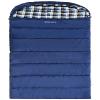 REDCAMP Cotton Flannel Sleeping Bag for Adults, XL 32/41/50F Comfortable, Envelope with Compression Sack Navy Blue 4lbs Filling (91" x35'') view 1