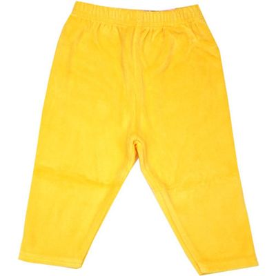 Zutano Yellow Velour Leggings, 6-12 Months