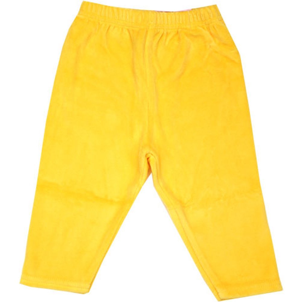 Zutano Yellow Velour Leggings, 6-12 Months