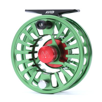 Maxcatch Fly Fishing Reel with CNC-machined Aluminum Body Avid Series Best Value - 1/3, 3/4, 5/6, 7/8, 9/10 Weights (Green, 1/3 wt)