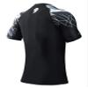 HUGE SPORTS Men's Splice UV Sun Protection UPF 50+ Skins Rash Guard Short Sleeves(Lion, S) view 4