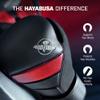 Hayabusa T3 Boxing Gloves for Men and Women Wrist and Knuckle Protection, Dual-X Hook and Loop Closure, Splinted Wrist Support, 5 Layer Foam Knuckle Padding - Black/Red, 14 oz view 2