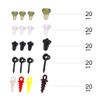 100Pcs Fishing Anglen Hook Stopper Plastic Bead Hook Pegs Fishing Tools and Accessories view 3