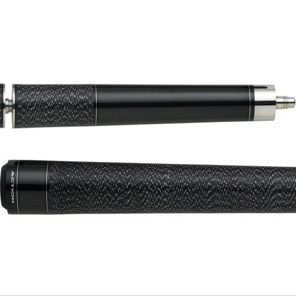 Action ACTBJ06 Pewter metallic Break Jump Pool Cue Stick with 12 pieces of Master Billiard Chalk (19)