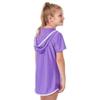 Free Country Girls' Hooded Kangaroo Cover Up, Ultraviolet, M(10/12) view 2