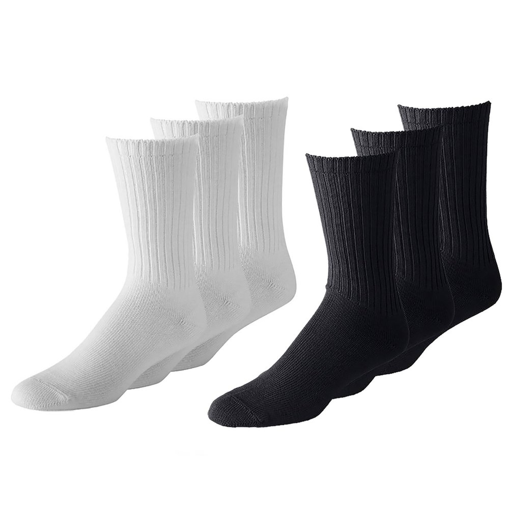 Mechaly 36 Pairs Women's Athletic Crew Socks - Bulk Wholesale Packs - Any Shoe Size (6-8,