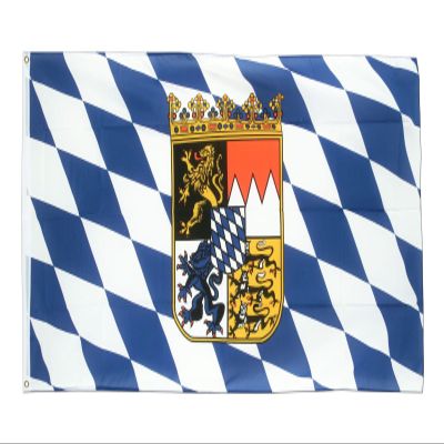 3X5 German Germany Crest Bavaria Bavarian Lions Super-Poly Flag 3'X5' Banner