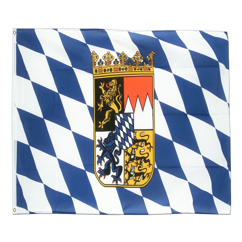 3X5 German Germany Crest Bavaria Bavarian Lions Super-Poly Flag 3'X5' Banner