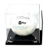 Better Display Cases Acrylic Volleyball Display Case with Silver Risers Mirror and Wall Mount (A027-SR) view 1