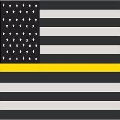 1-5" Thin Yellow Line American Subdued Flag Decal USA US Security Sticker R
