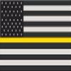 1-5" Thin Yellow Line American Subdued Flag Decal USA US Security Sticker R view 1