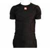 BARNETT FS-09 Compression T-Shirt, Short Sleeves, 4-Pad Integrated Protection for Football Baseball Basketball Youth & Adult Sizes, Black (2XL) view 1