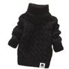 Nine Minow Boys Girls Turtleneck Sweaters Soft Warm Children's Sweater (1-2 Years, Black) view 1