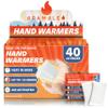 Bramble 40 Pack Hand Warmers Disposable Bulk (40 Pairs) Up to 10 Hours of Heat for Cold Weather, Ski, Camping & Outdoor Activities | Air Activated Instant Heat Packs for Body, Feet, Adult & Kids view 1