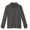 Made in USA Boys and Girls Solid Color Turtleneck Shirt Base Layer for Sensory Friendly for Sensitive Skin SPD - School Base Layer Fall Winter, Charcoal, 912 view 1