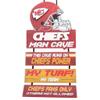 FOCO Kansas City Chiefs NFL Mancave Team Logo Man Cave Hanging Wall Sign 6.00" x 12.00" view 1