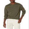 Amazon Essentials Men's Crewneck Fleece Sweatshirt, Olive Heather, X-Large view 1
