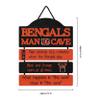 FOCO Cincinnati Bengals NFL Mancave Team Logo Man Cave Hanging Wall Sign view 3